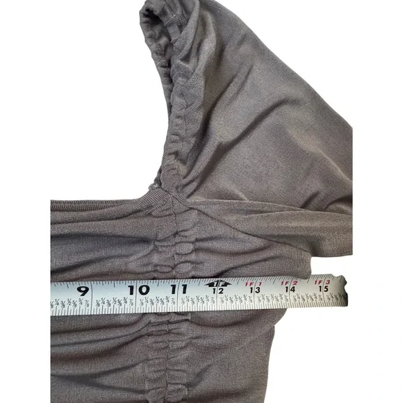 Free People Intimately Meant To Be Bodysuit Lavender Ruched Long Sleeve Cuff M - Picture 6 of 8